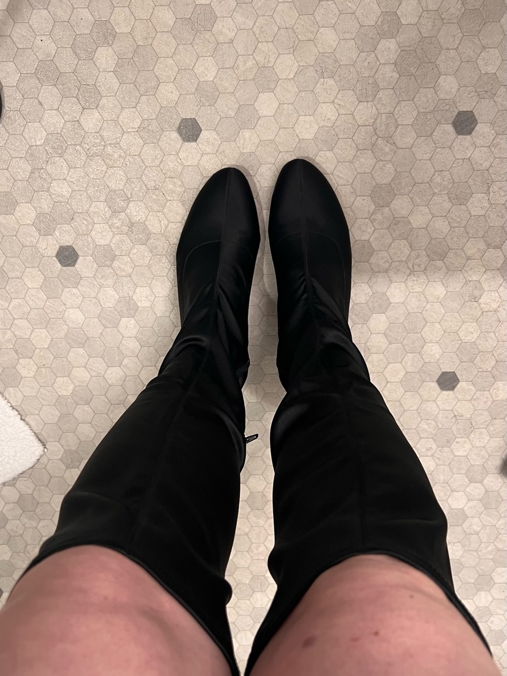 Nine West Black to the Knee Stretch Boots